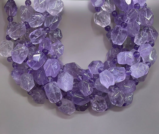 Lavender Amethyst Rectangle Cut Shapes-0